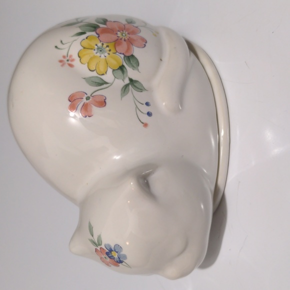 Vintage Porcelain White Kitty Cat Trinket Dish - Japan - Picture 3 of 11